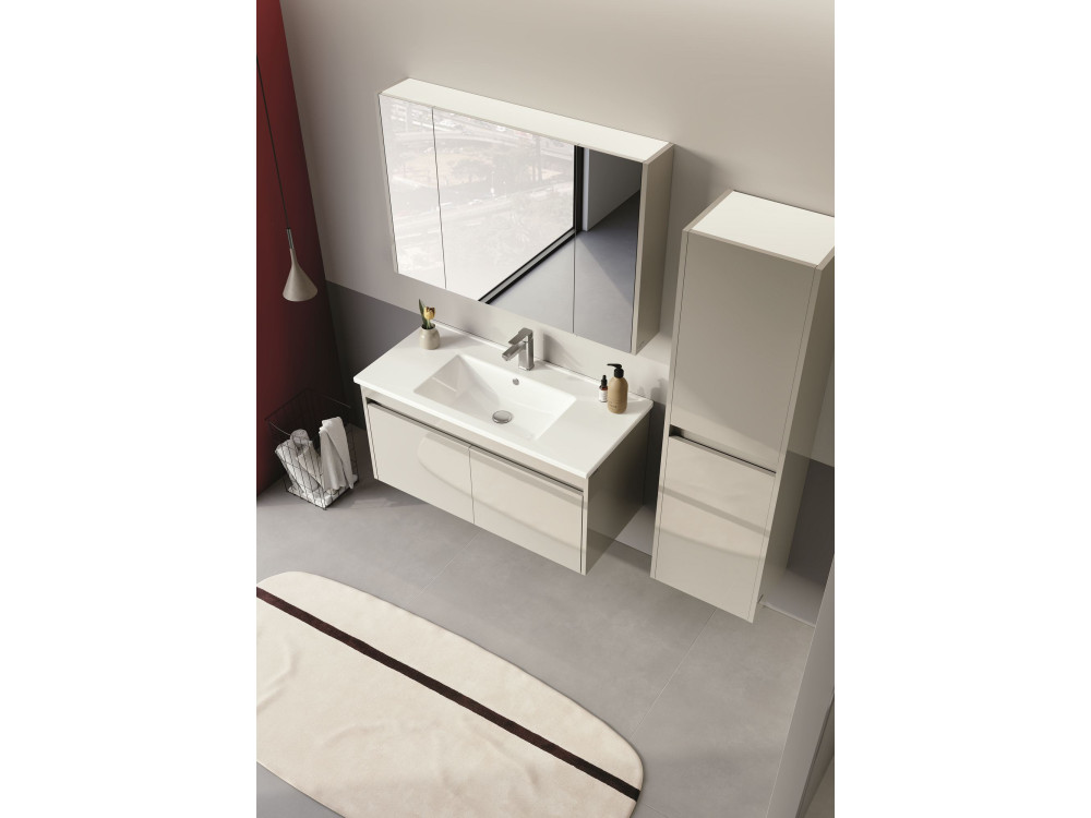 Waschtischunterschrank „Arno 100“ – 100 x 45 x 52 cm – Cashmere
