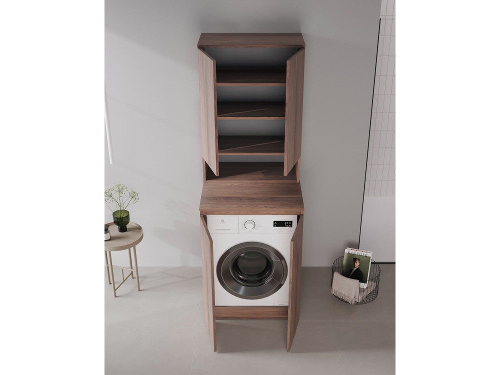 Badezimmerschrank „Bosco Lume 70“ – 70 x 36 x 100 cm – Dark Walnut