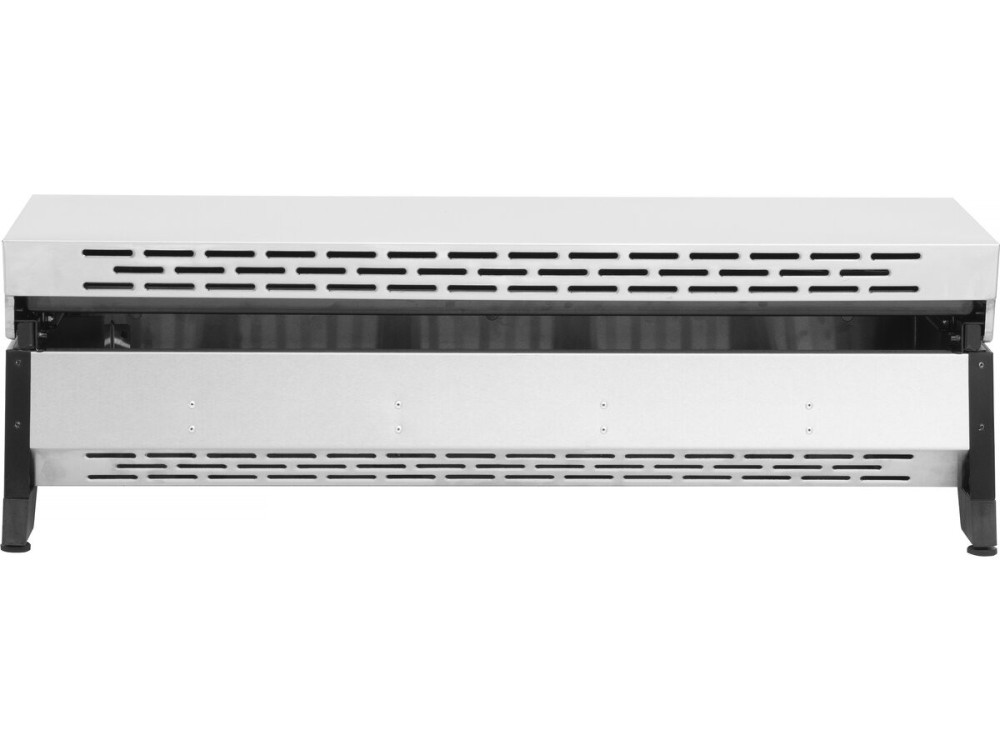 Gas-Plancha mit 4 Brennern und Deckel "Fasto" - 10 kW - Grau