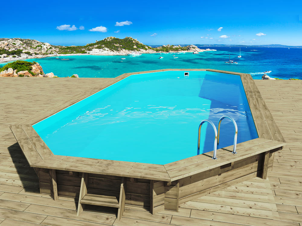 Holzpool "Ibiza 130" - 8,57 x 4,57 x 1,31 m