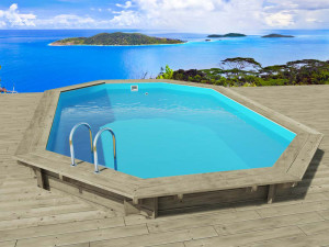 Holzpool "Palma 145" 7,57 x 4,07 x 1,44 m