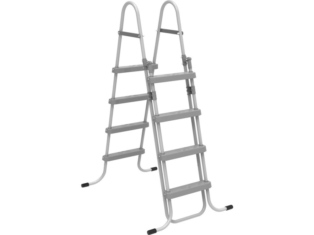 Pooltreppe mit Kindersicherheitssystem "Milo" - Grau