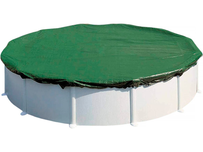 Ovale Winterplane für Pools - 7.30 x 3.75 m - Grün