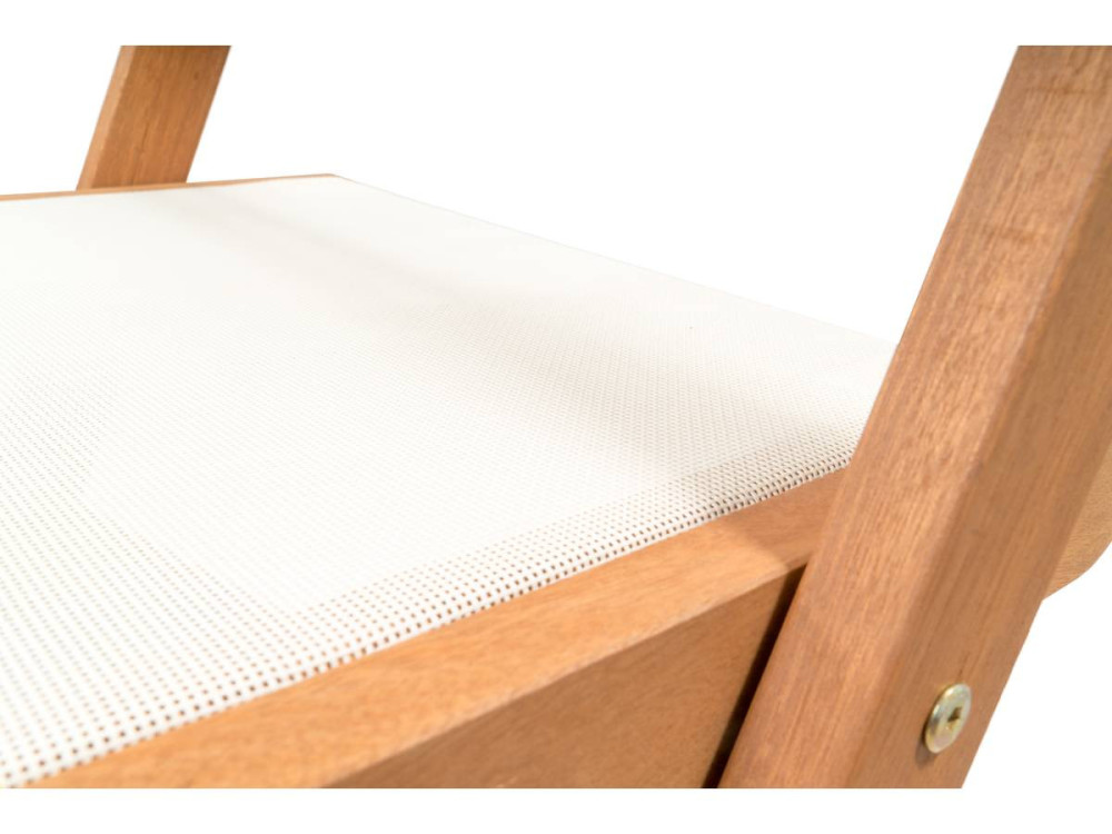 Klappstuhl aus Tropenholz 2er-Set "Seoul" - Maple - Beige