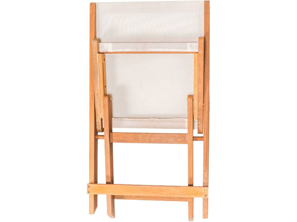 Klappstuhl aus Tropenholz 2er-Set "Seoul" - Maple - Beige