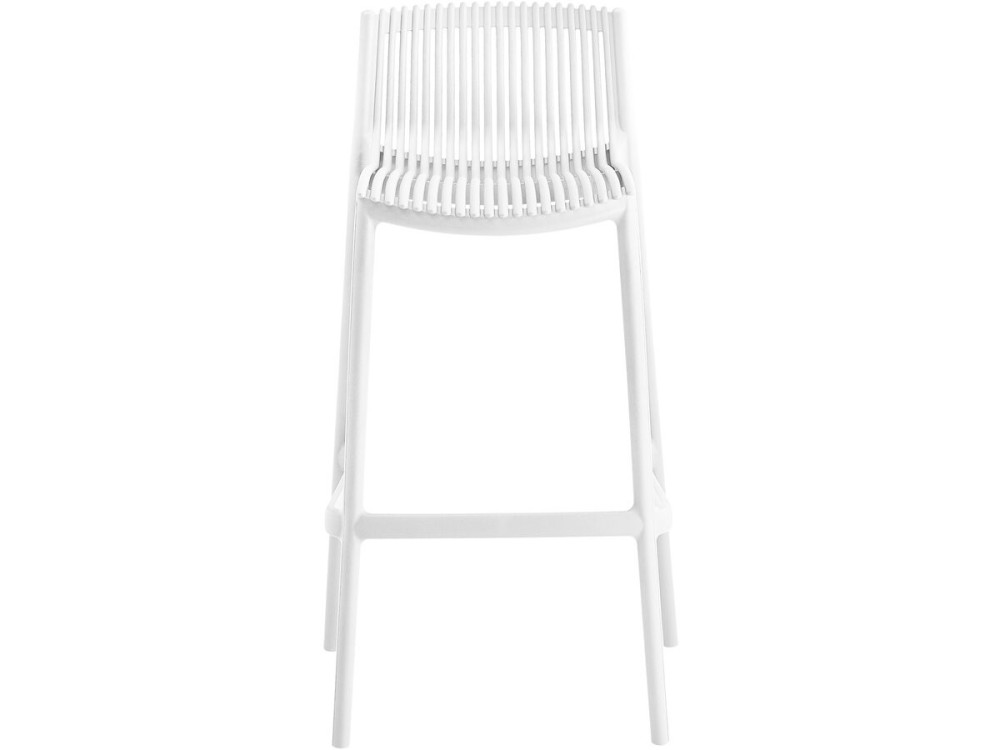 2er-Set stapelbare Hochstühle aus Kunststoff "Néora" - Weiß