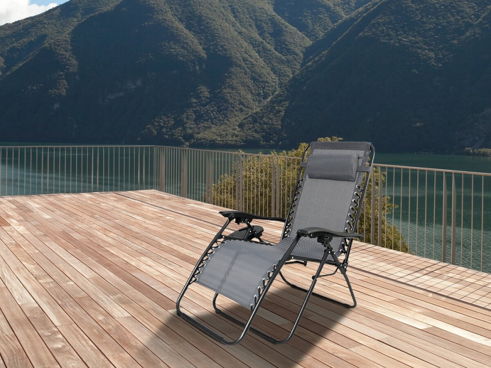 Relax-Gartensessel schwerelos "Sintra" - Grau