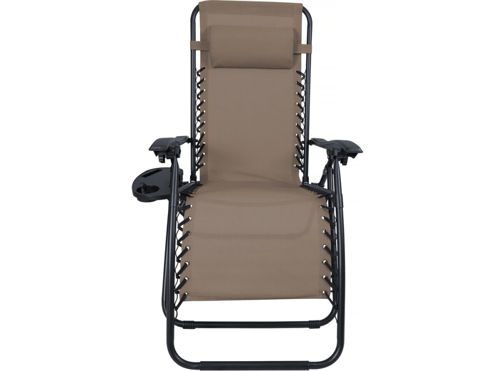 Relax-Gartensessel 2-er Set verstellbar und schwerelos "Sintra" - Taupe