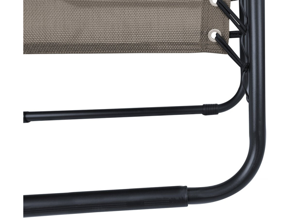 Relax-Gartensessel 2-er Set verstellbar und schwerelos "Sintra" - Taupe