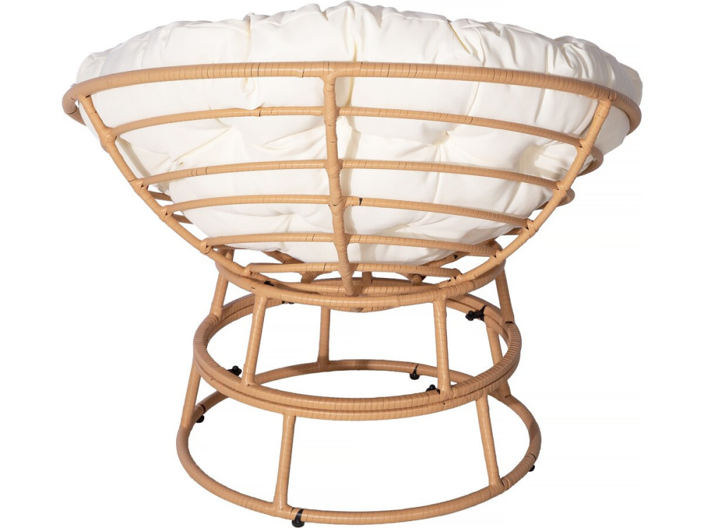 Papasan Sessel für drinnen und draußen im Loveseat-Stil "Bali" - Ø91cm - Beige