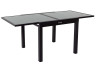 Ausziehbarer Gartentisch aus Aluminium "Porto 8" - Phoenix - Schwarz
