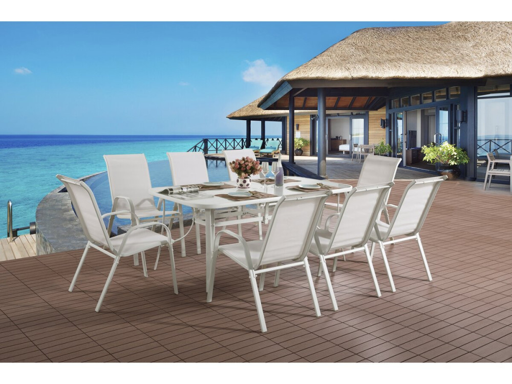 Gartentisch "Cordoba" - Phoenix - 8 Personen - Weiß