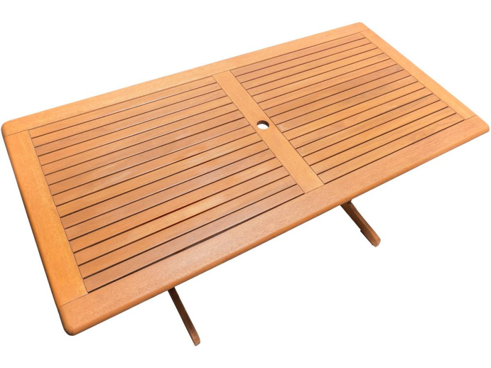Gartentisch "Osaka" - 180 x 90 cm - Naturholz