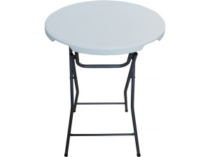 Klappbarer Tisch aus Kunststoff Ø 80 cm "Lili" - Weiß