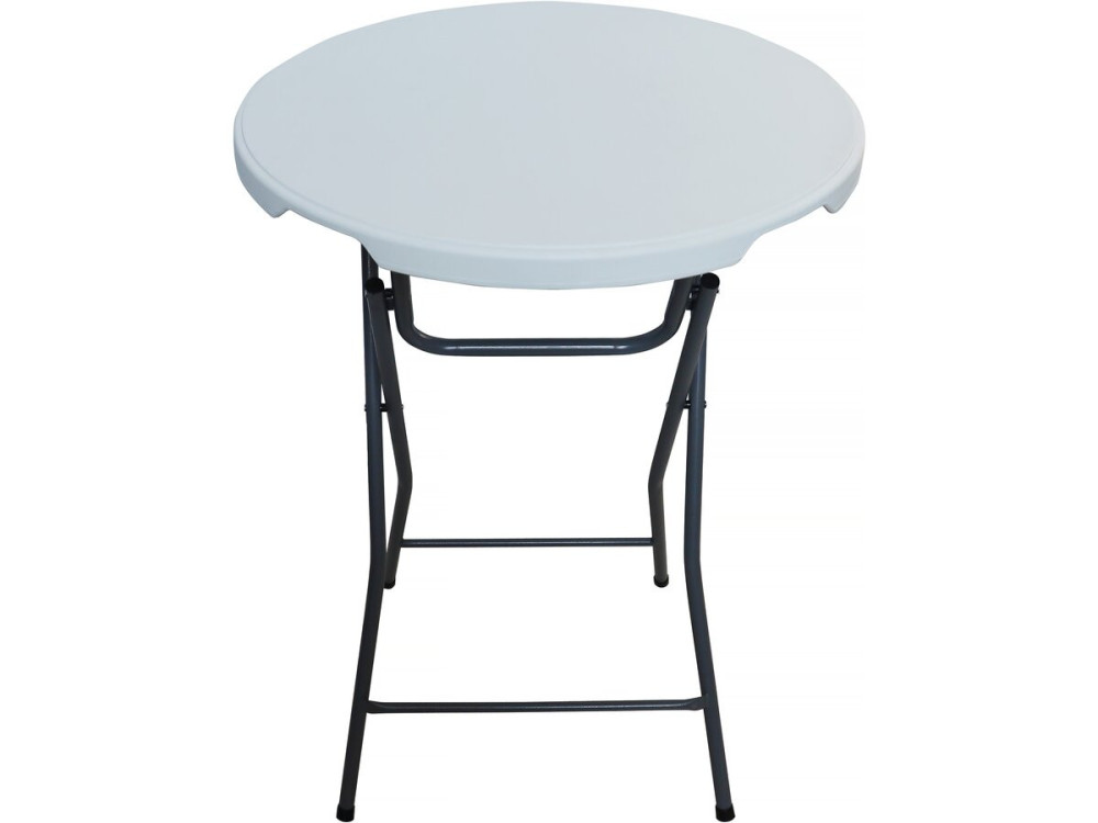 Klappbarer Tisch aus Kunststoff Ø 80 cm "Lili" - Weiß