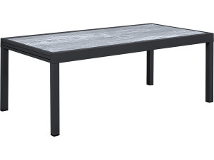 Gartentisch ausziehbar aus Aluminium "Lagos" - 200/320 x 105 x 76 cm - Grau