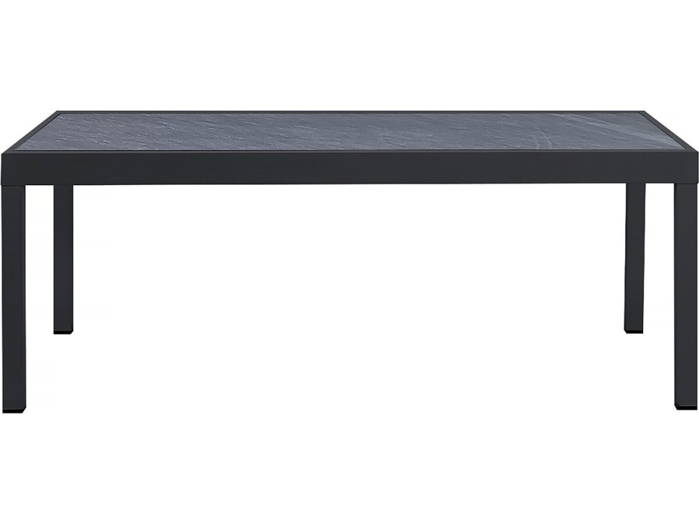 Gartentisch ausziehbar aus Aluminium "Lagos" - 200/320 x 105 x 76 cm - Schwarz