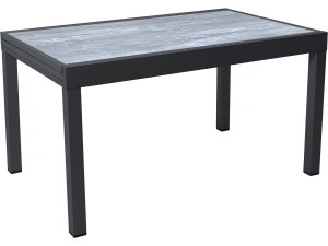 Gartentisch aus Aluminium ausziehbar "Lagos" - 140/280 x 90 x 76 cm - Grau