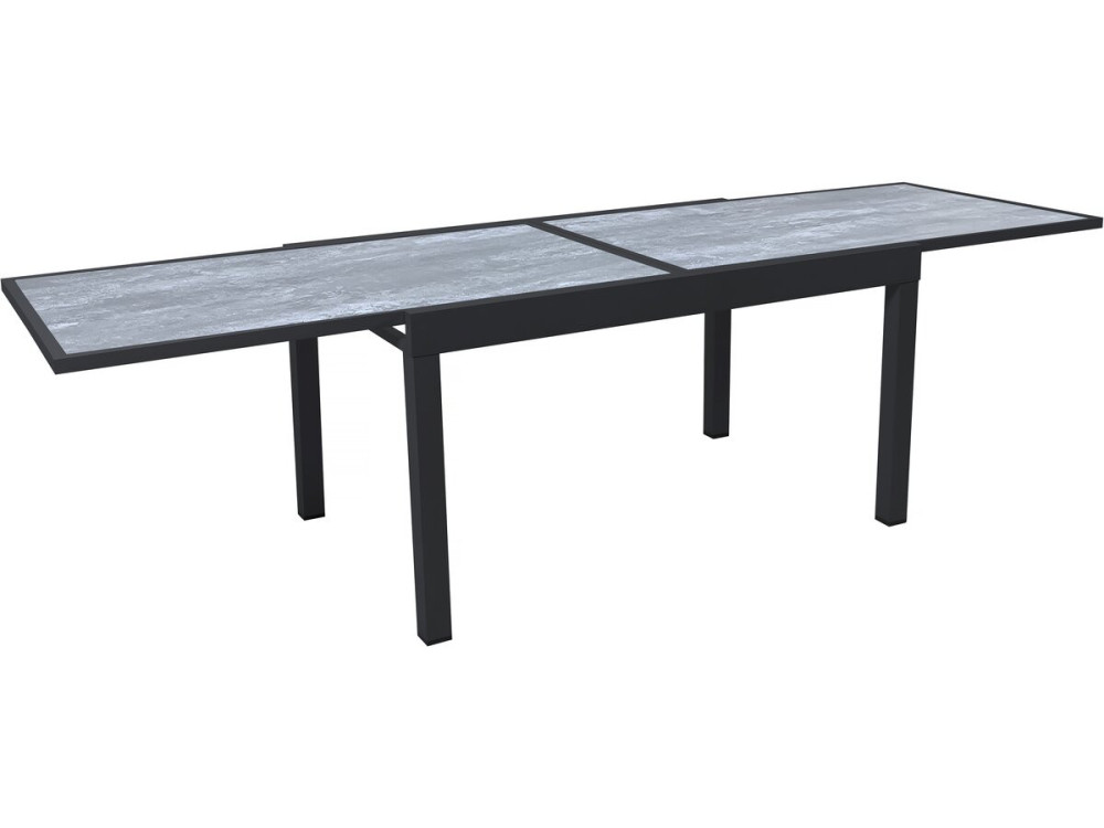 Gartentisch aus Aluminium ausziehbar "Lagos" - 140/280 x 90 x 76 cm - Grau