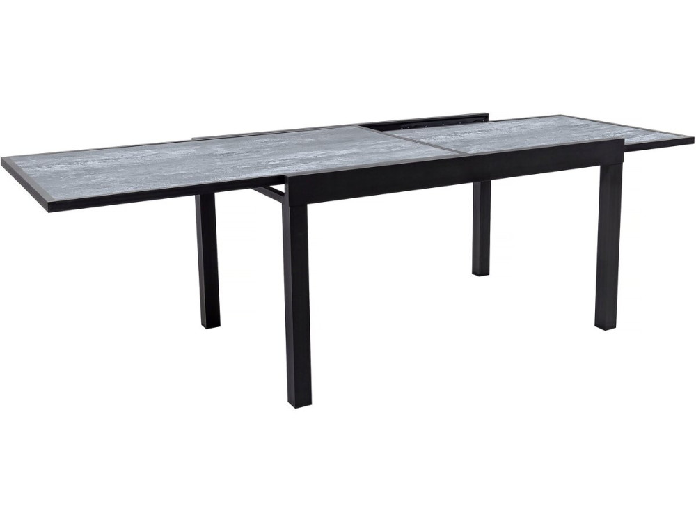 Gartentisch aus Aluminium ausziehbar "Lagos" - 140/280 x 90 x 76 cm - Grau