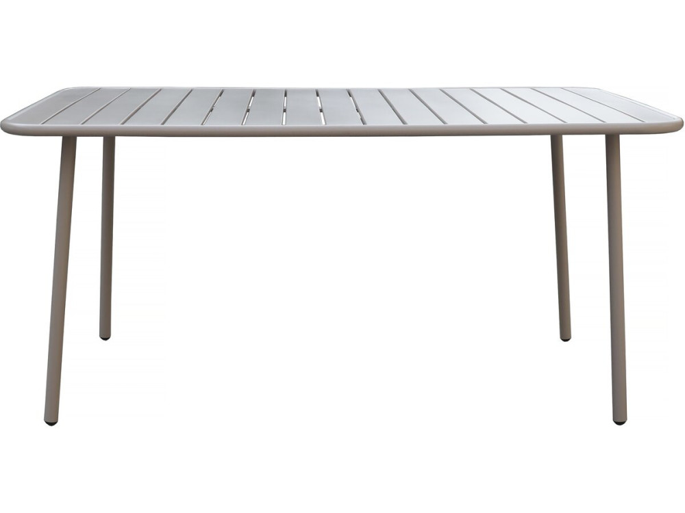 Gartentisch aus Metall „Bilbao“ – 150 x 90 x 71 cm – Taupe