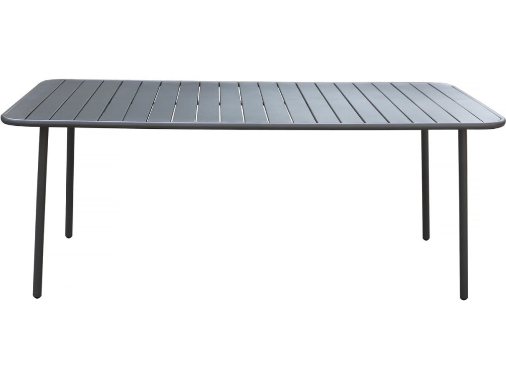 Gartentisch aus Metall „Bilbao“ – 180 x 90 x 71 cm – Grau