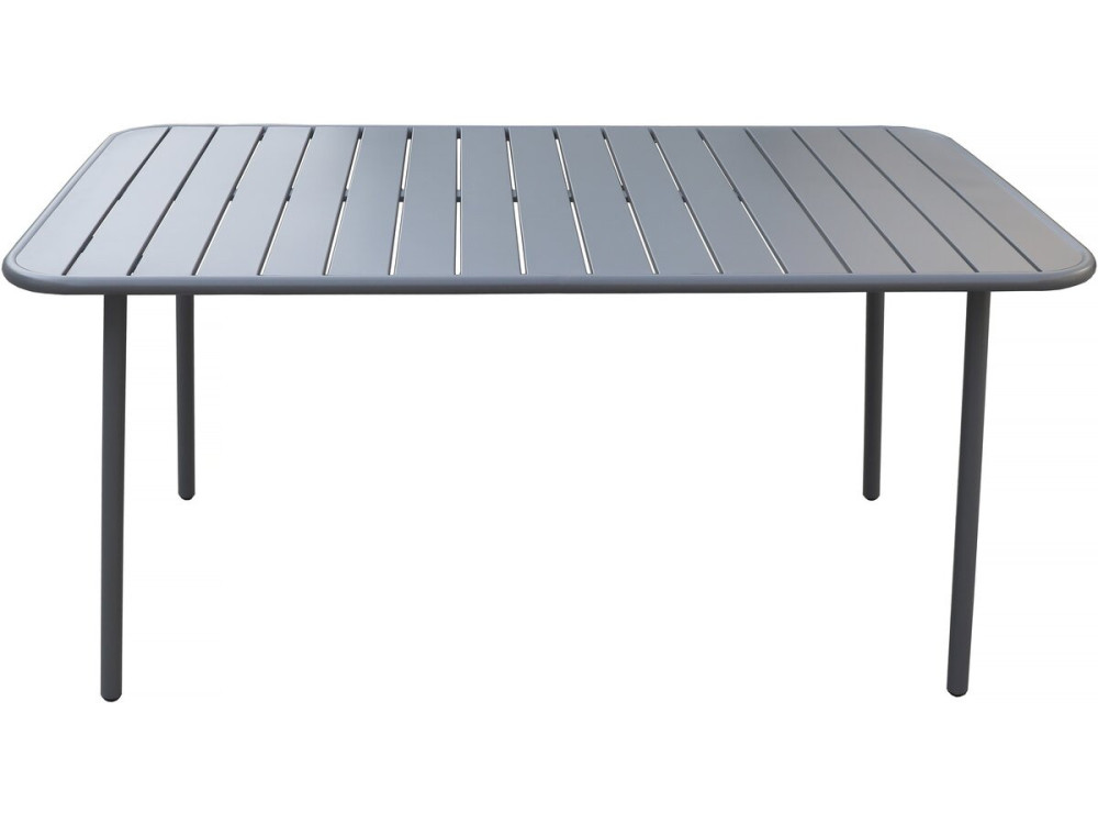 Gartentisch aus Metall „Bilbao“ – 150 x 90 x 71 cm – Grau