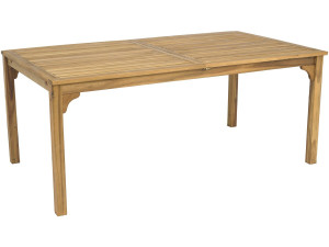 Ausziehbarer Gartentisch aus Holz 180/240 cm "Valladolid" - 6 bis 10 Plätze - Braun