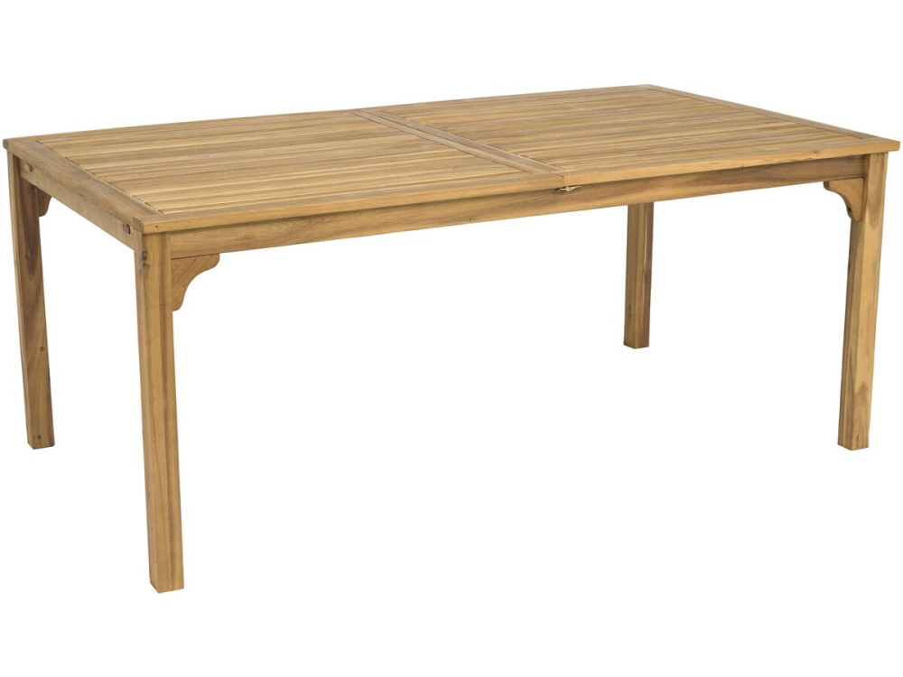 Ausziehbarer Gartentisch aus Holz 180/240 cm "Valladolid" - 6 bis 10 Plätze - Braun