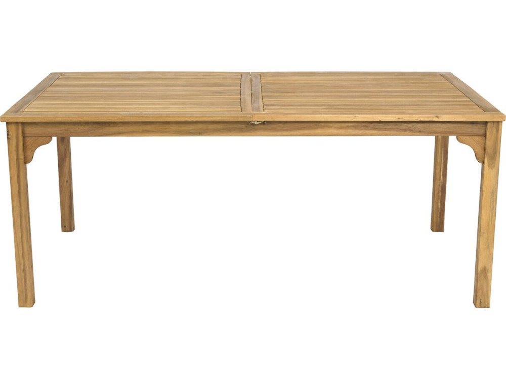 Ausziehbarer Gartentisch aus Holz 180/240 cm "Valladolid" - 6 bis 10 Plätze - Braun