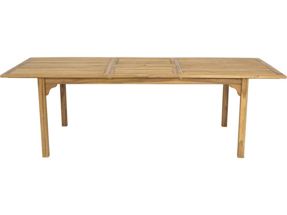 Ausziehbarer Gartentisch aus Holz 180/240 cm "Valladolid" - 6 bis 10 Plätze - Braun
