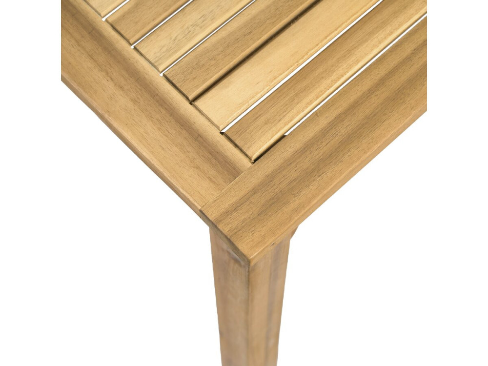 Ausziehbarer Gartentisch aus Holz 180/240 cm "Valladolid" - 6 bis 10 Plätze - Braun