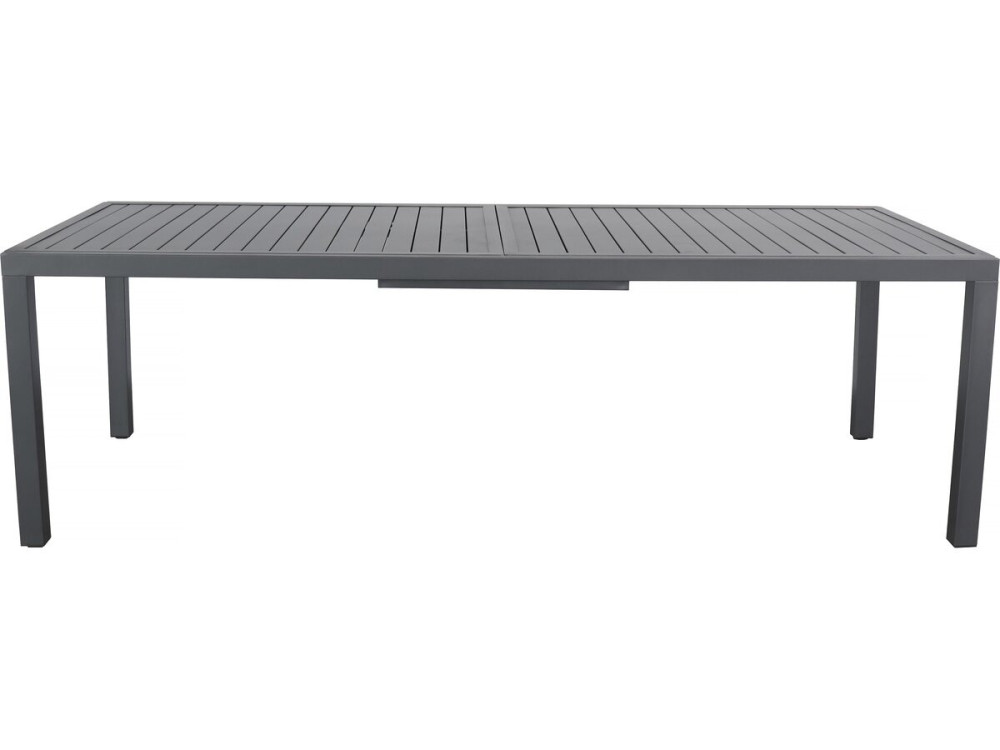 Ausziehbarer Gartentisch aus Metall "Salou" - 240/300 x 100 x 75 cm - Grau
