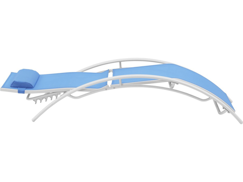 Sonnenliege aus Aluminium "Beauty" - Phoenix - Blau - 2er-Set