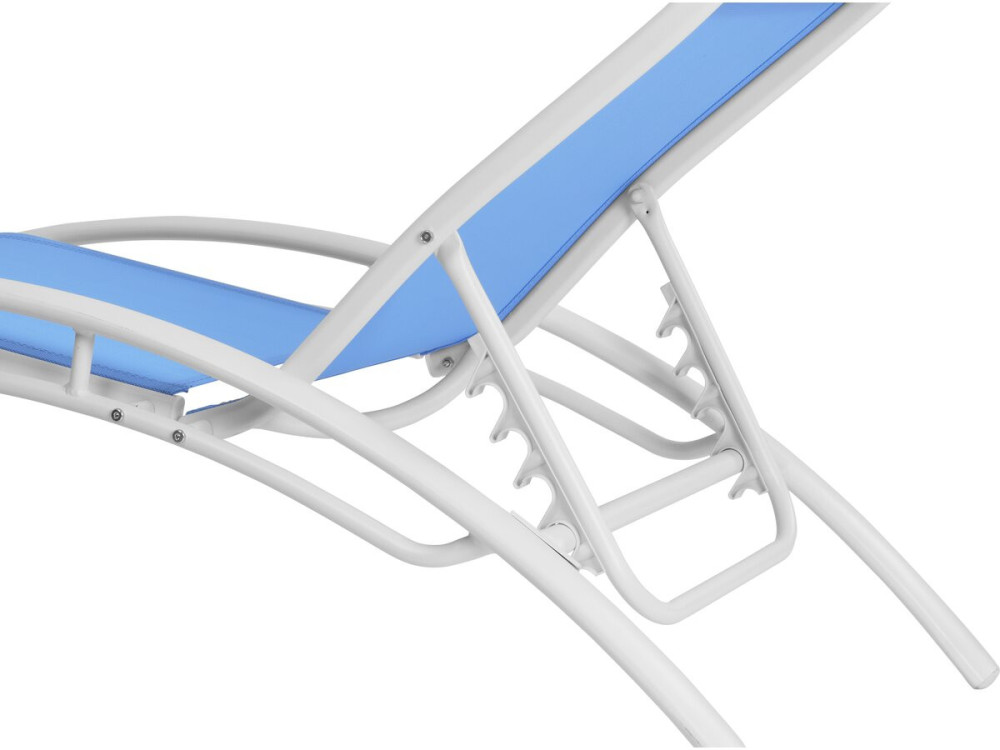 Sonnenliege aus Aluminium "Beauty" - Phoenix - Blau - 2er-Set