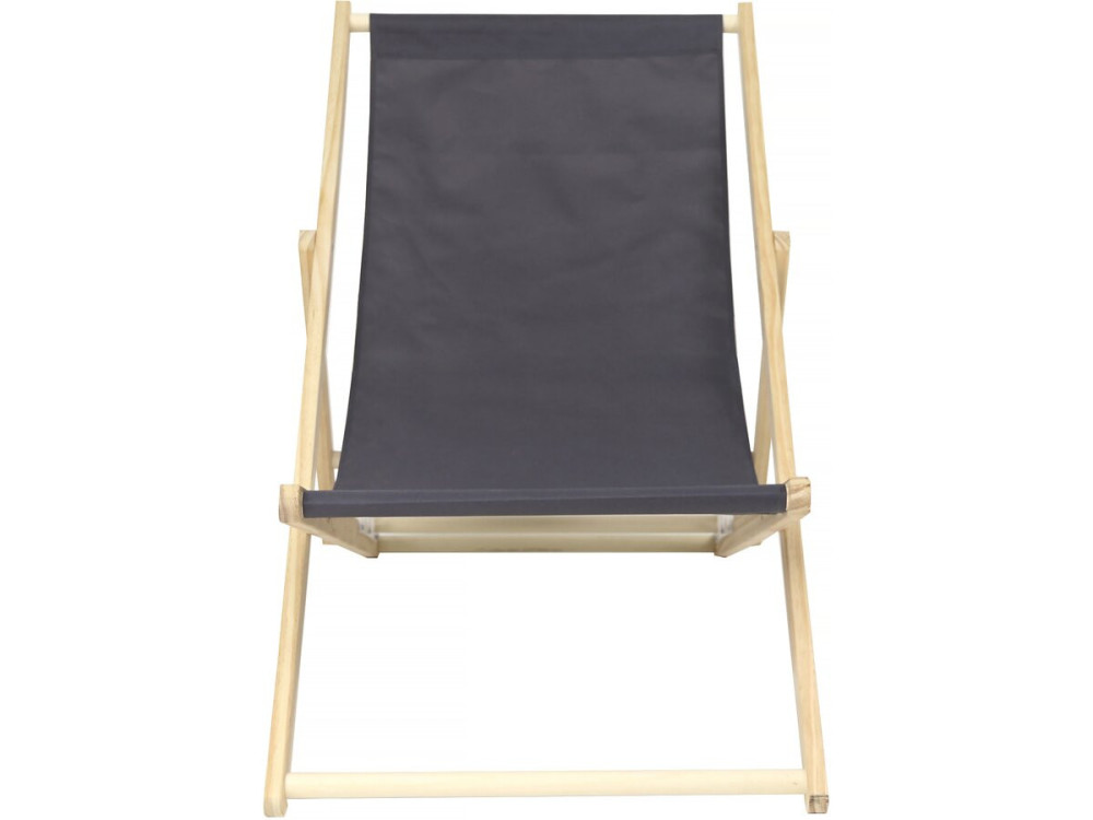 Liegestühle aus Holz 2er-Set "Chilienne" - 107 x 56,5 x 81 cm - Grau