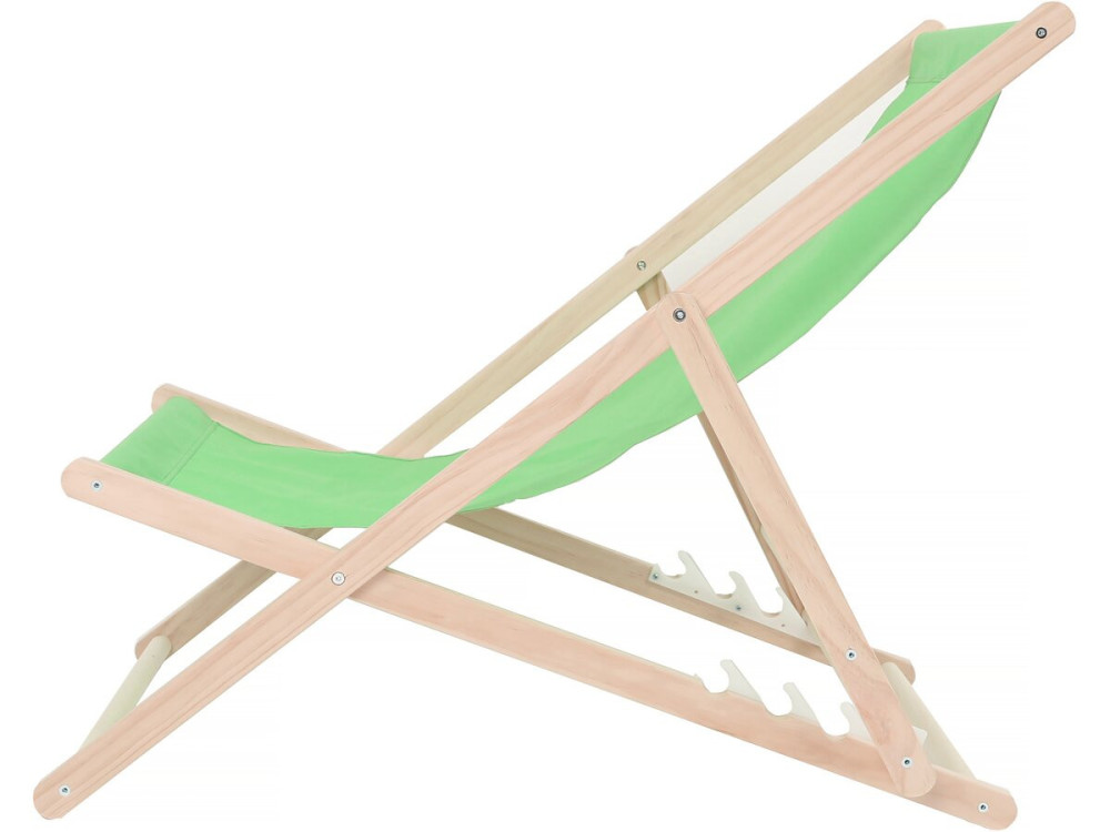 Liegestühle aus Holz 2er-Set "Chilienne" - 107 x 56,5 x 81 cm - Grün