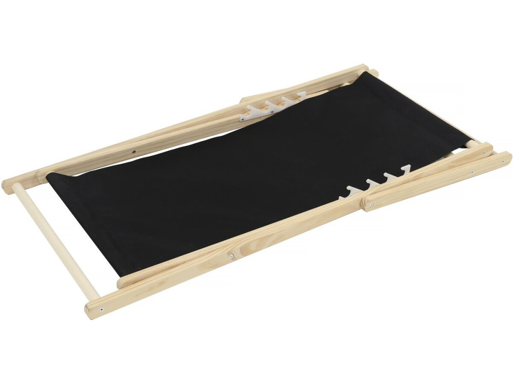 2er-Set Liegestuhl aus Holz "Chilienne" - Schwarz