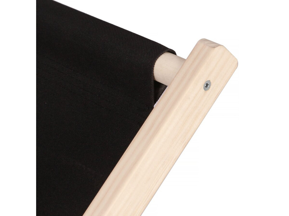 2er-Set Liegestuhl aus Holz "Chilienne" - Schwarz