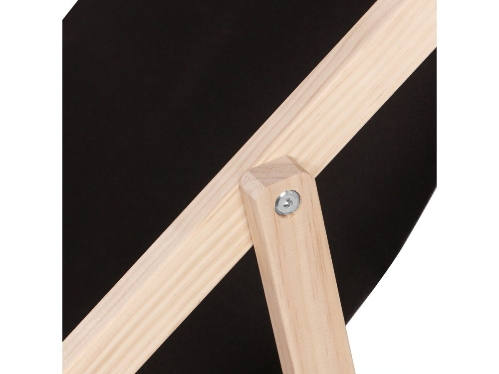 2er-Set Liegestuhl aus Holz "Chilienne" - Schwarz