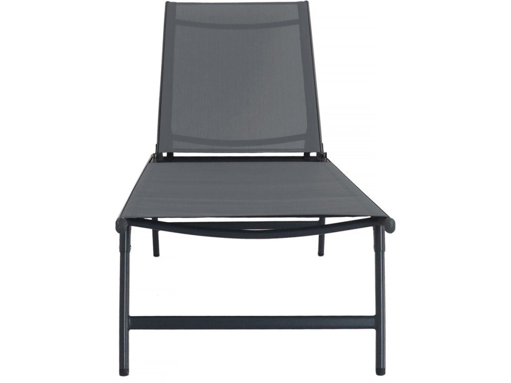 2er-Set Sonnenliegen aus Metall "Sublima" - 180 x 54 x 104 cm - Anthrazit