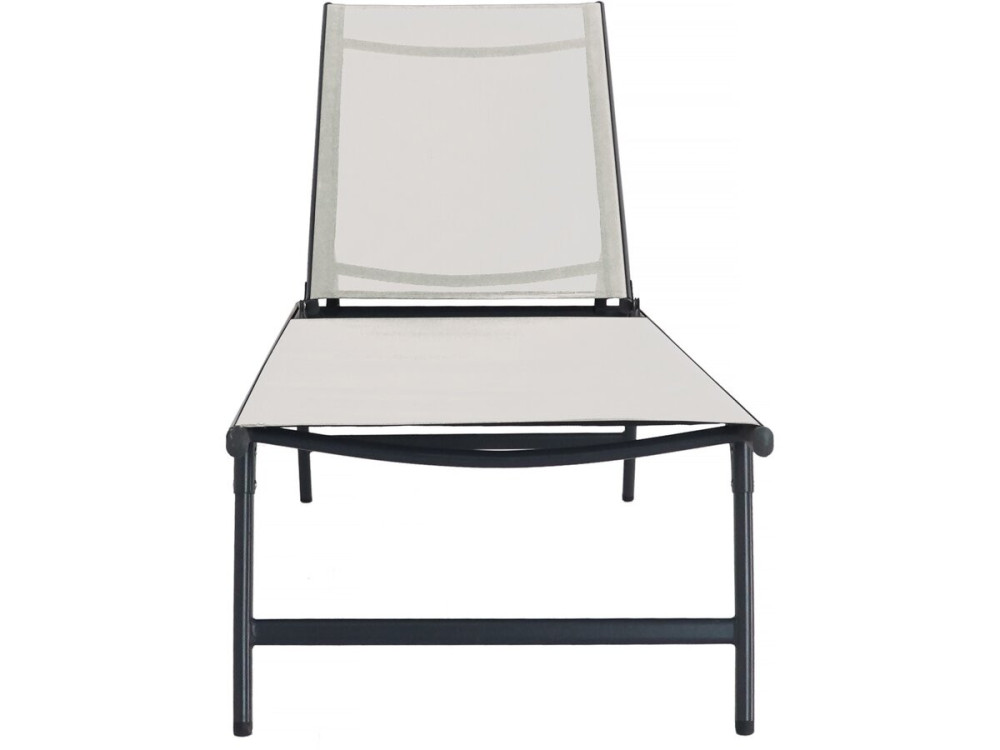2er-Set Sonnenliegen „Sublima”  aus Metall – 180 x 54 x 104 cm – Beige