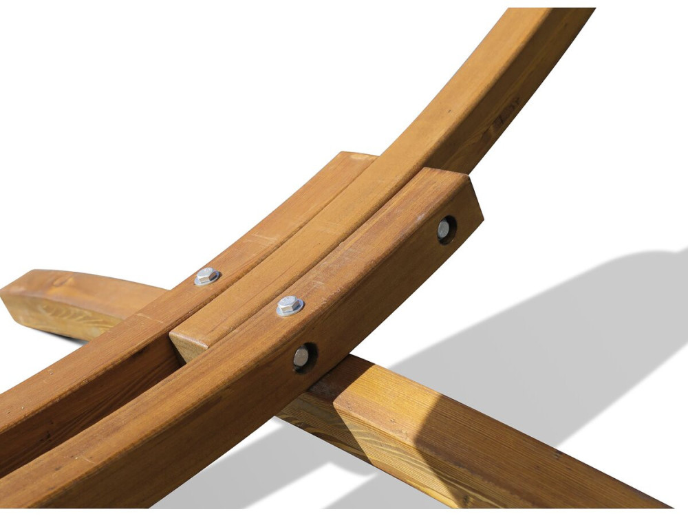 Hängematte Holzgestell mit Baumwolltuch "Dallas" - 3 m - Ecru