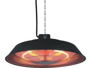 Elektrische Heizung hängend - 1500 W - Schwarz