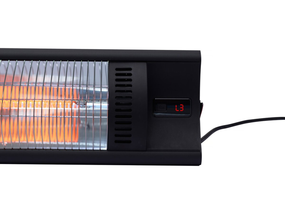 Elektrischer Heizstrahler aus Carbonfaser "Bola" - 2000 W  - Schwarz