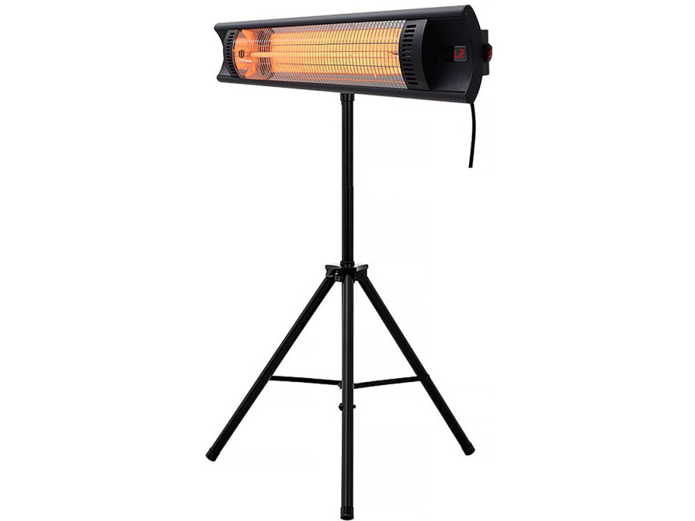 Elektrischer Heizstrahler aus Carbonfaser "Bola" - 2000 W  - Schwarz