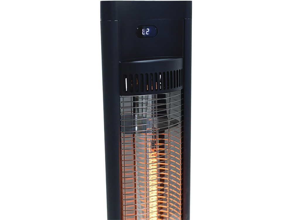 Elektrischer Heizstrahler "Tornado" - 2000 W  - Schwarz