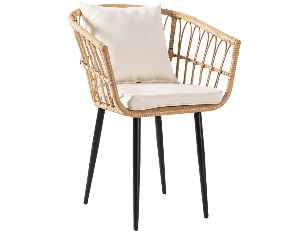 Gartensalon aus Rattan "Vela" - 2-Sitzer - Braun
