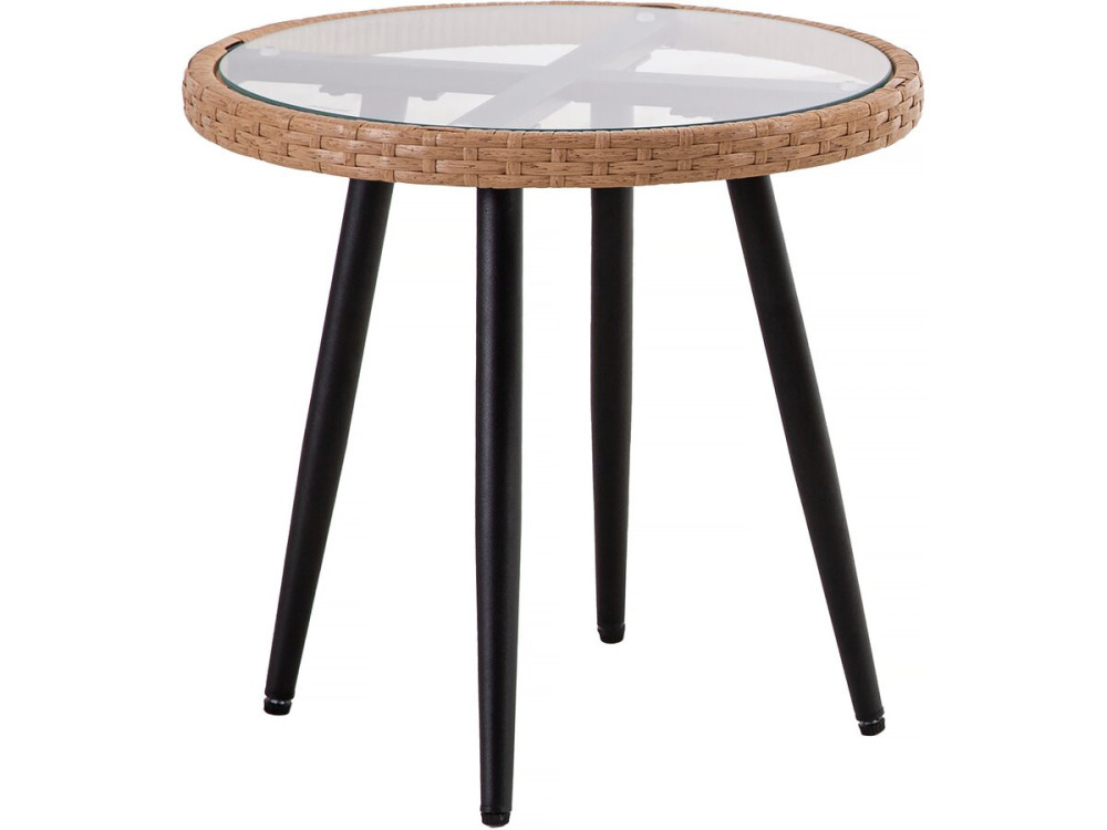 Gartensalon aus Rattan "Vela" - 2-Sitzer - Braun