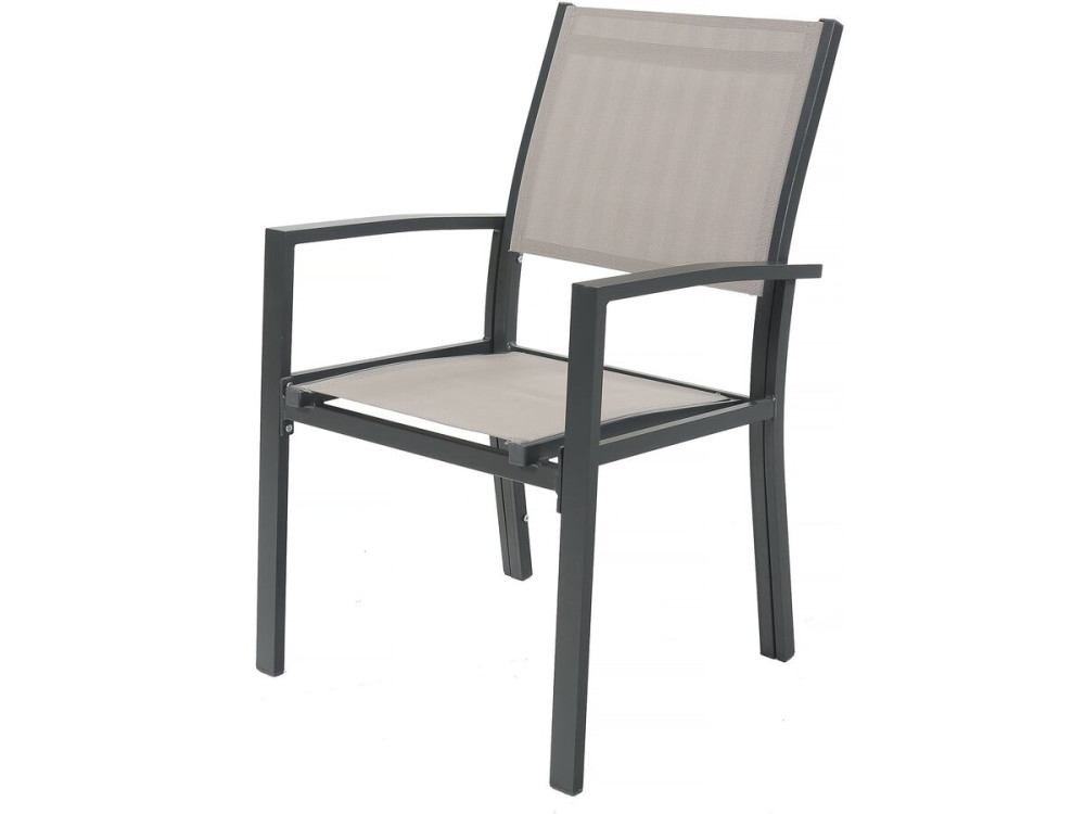 Ausziehbare Gartenmöbel zum Essen "Lagos" - 200/320 x 105 x 76 cm - Taupe - 10 Plätze